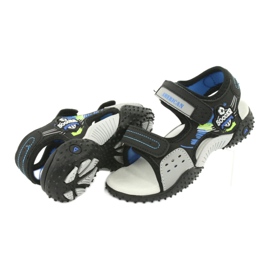 American Club Sandali Inserto in pelle HL21/20 Nero/Blu 3
