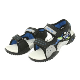 American Club Sandali Inserto in pelle HL21/20 Nero/Blu 2