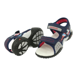 American Club Sandali Inserto in pelle HL21/20 blu navy 3