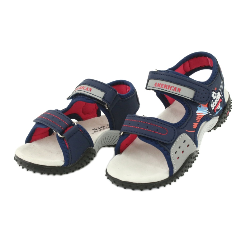 American Club Sandali Inserto in pelle HL21/20 blu navy 2