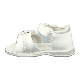 American Club Sandals Girls 'Fiori con una perla xd12/20 bianca bianco 1