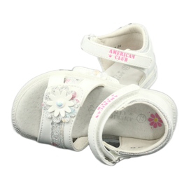 American Club Sandals Girls 'Fiori con una perla xd12/20 bianca bianco 3