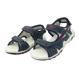 American Club Boys sandals in pelle inserto in pelle rl30/20 blu navy 2