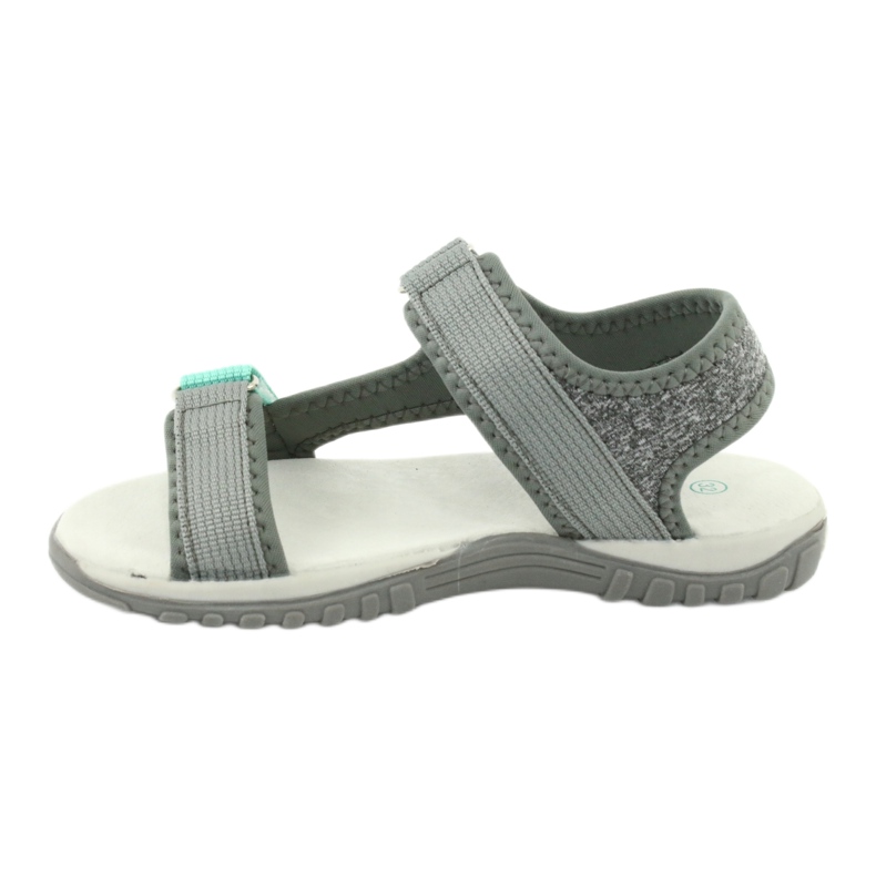 Sandali American Club RL24/20 grigi con inserto in pelle grigio 1