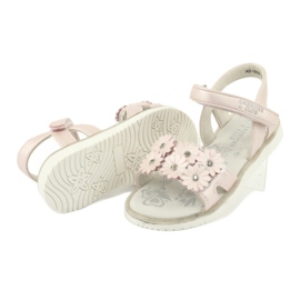 Sandali rosa con paillettes perle American Club XD10/20 3