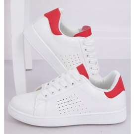 Sneakers da donna bianche e rosse LV101P Red bianco rosso 1