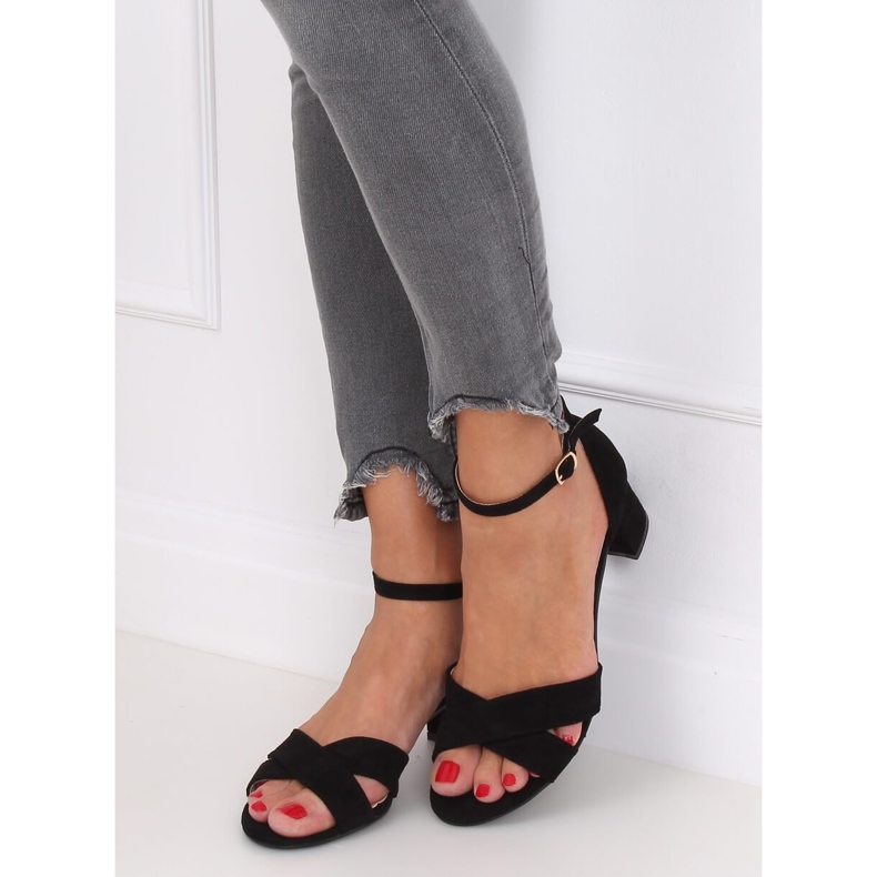 Sandali neri con tacco alto F189P Black nero 2