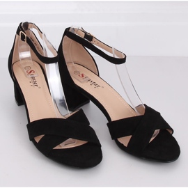 Sandali neri con tacco alto F189P Black nero 1