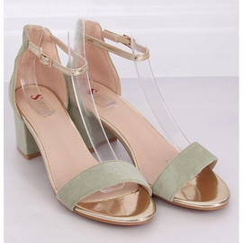 Sandali tacco alto celadon M307P Verde 1
