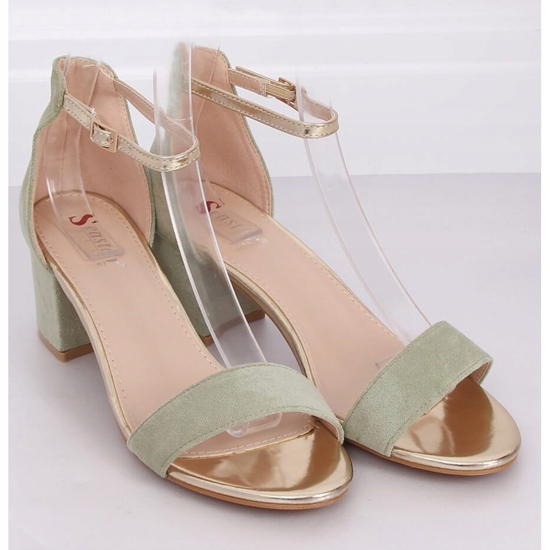 Sandali tacco alto celadon M307P Verde 1
