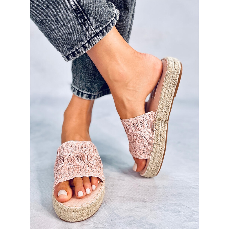 T353P Pantofole espadrillas rosa 1