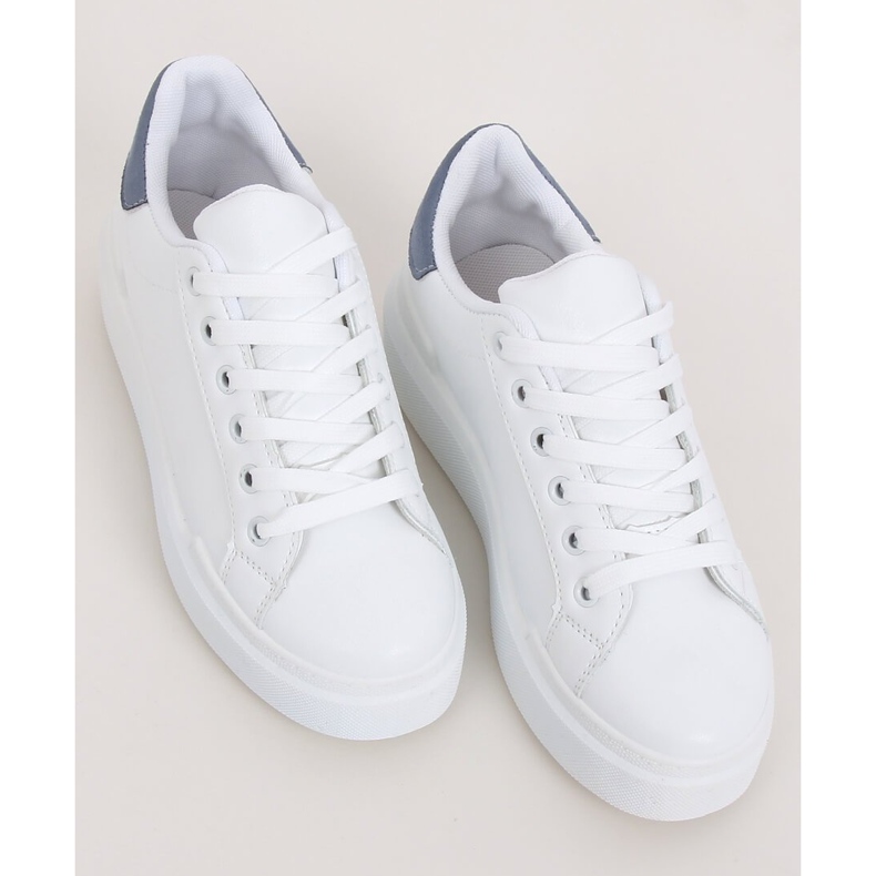 Sneakers da donna bianche 85-428 BIANCO/BLU bianca 1