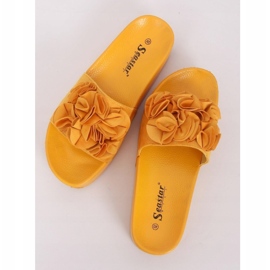 Sandali con suola alta CK148P Giallo arancia 1