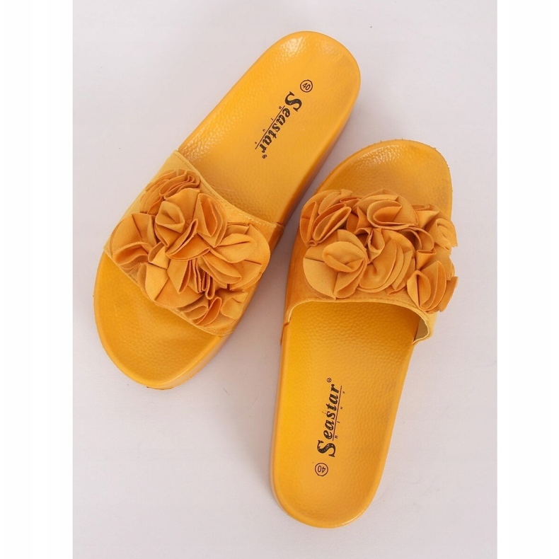 Sandali con suola alta CK148P Giallo arancia 1