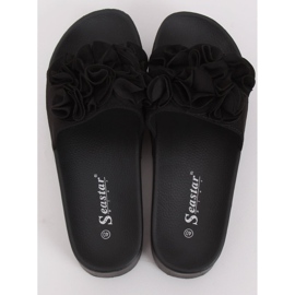 Nero CK148P Pantofole nere con suola alta 1