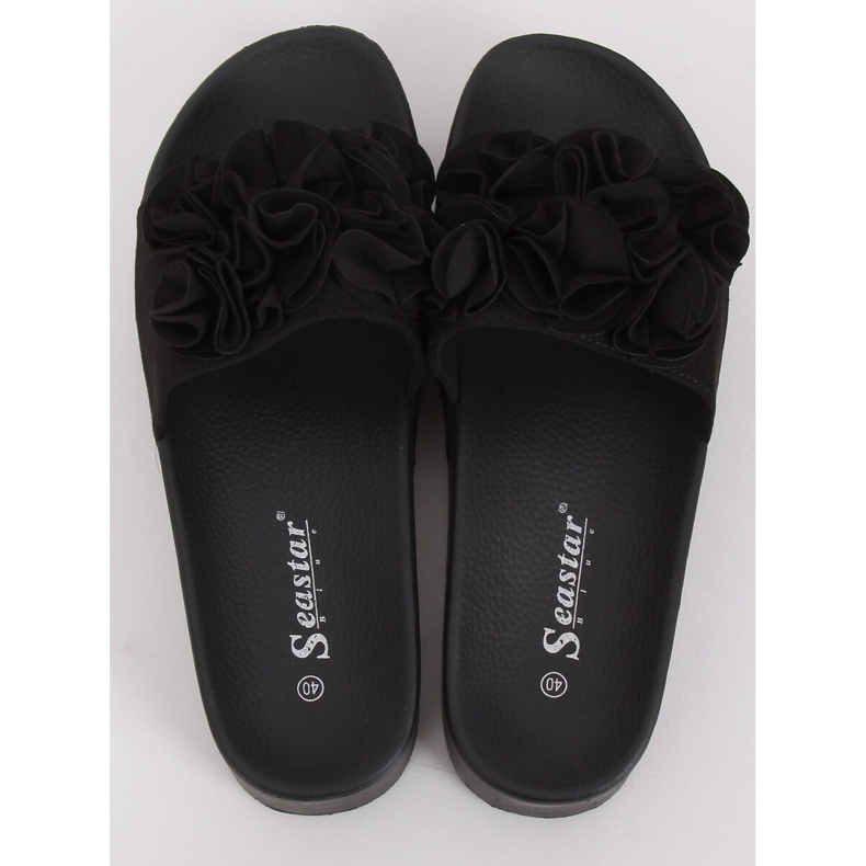 Nero CK148P Pantofole nere con suola alta 1