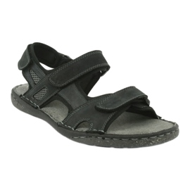 Sandali da uomo velcro American Club CY15/20 Dk.Navy blu navy 1