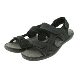 Sandali da uomo velcro American Club CY15/20 Dk.Navy blu navy 3
