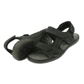 Sandali da uomo velcro American Club CY15/20 Dk.Navy blu navy 4