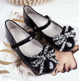 S.Barski Ballerine nere per bambini con velcro Barski Mindi nero 2