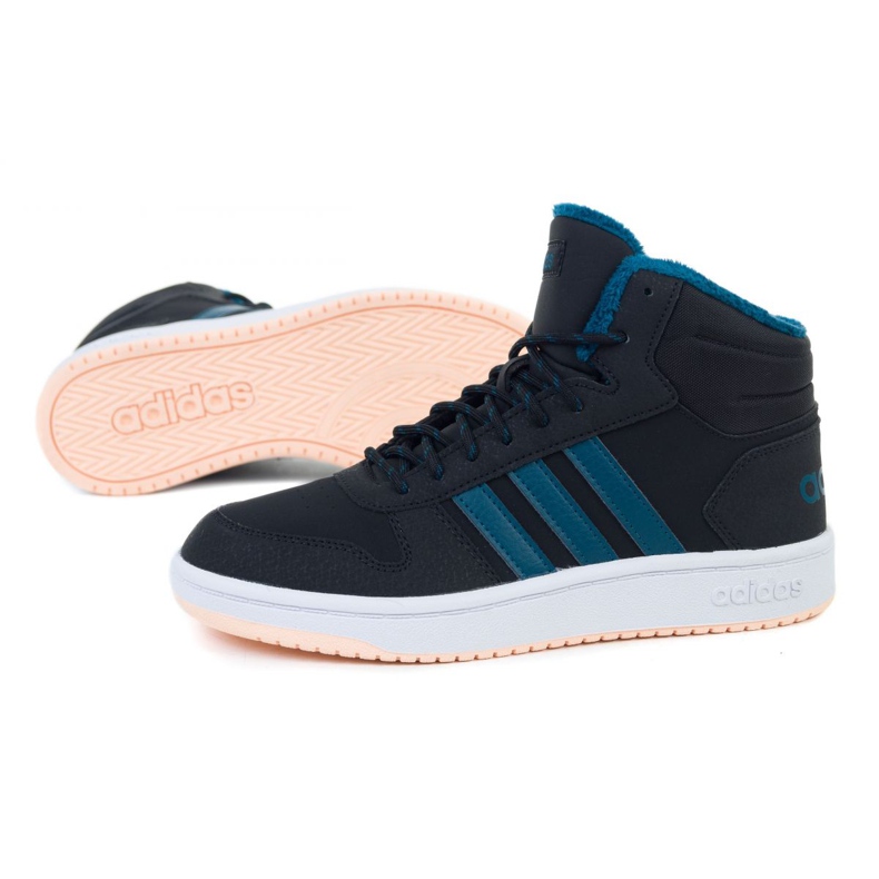 Adidas Hoops Mid 2.0 K Jr EE6703 scarpe nero 1