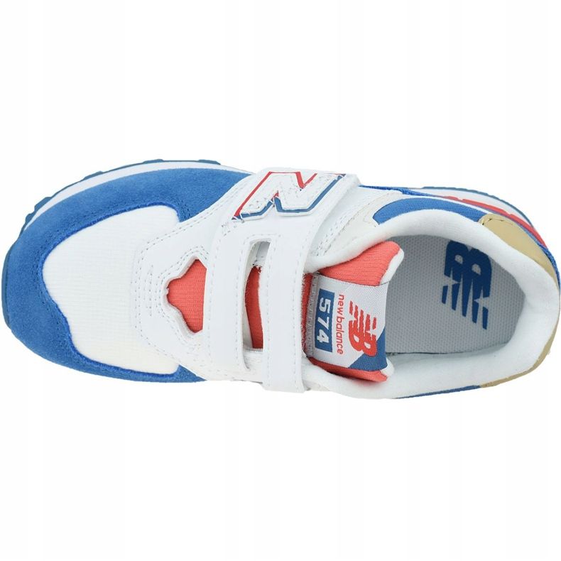 Scarpe New Balance Jr YV574SCF bianca blu 2