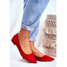 EVE Ballerine Da Donna In Pelle Scamosciata Spitz Rosse Westley rosso 1