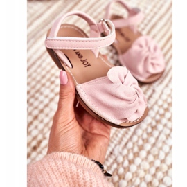 FRROCK Sandali Per Bambini Con Velcro Rosa Pippo 2