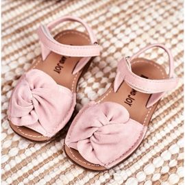 FRROCK Sandali Per Bambini Con Velcro Rosa Pippo 1