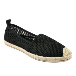 Sneakers nere in pizzo JX55P nero 1