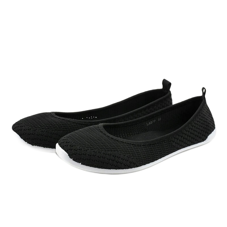 Ballerine in pizzo nero LA07P 2