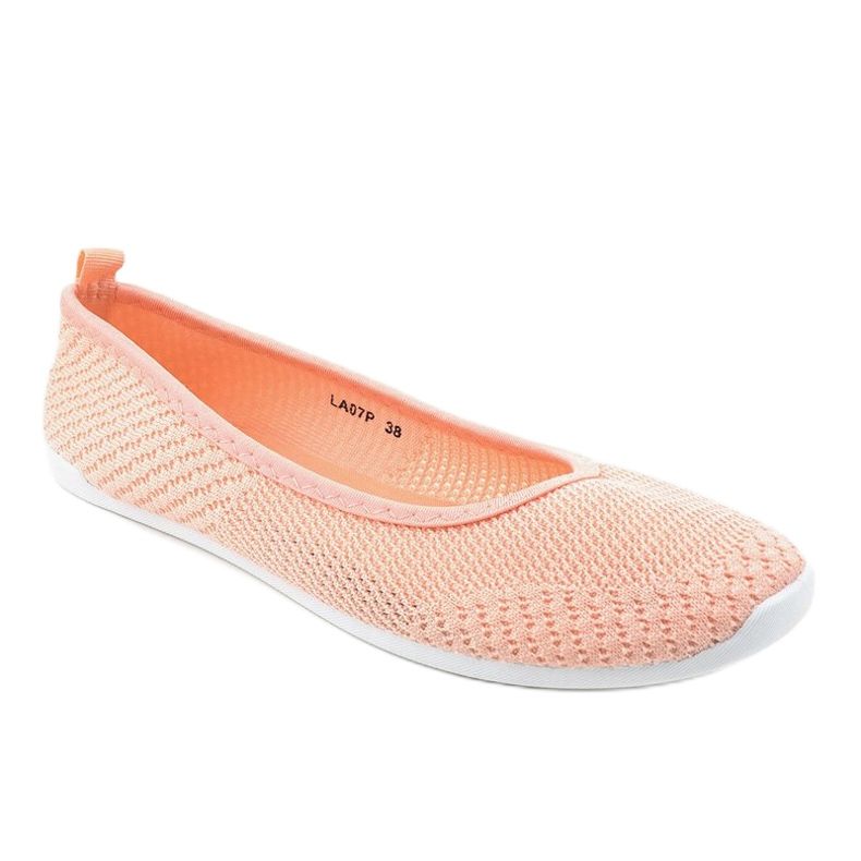 Ballerine in pizzo rosa LA07P 1