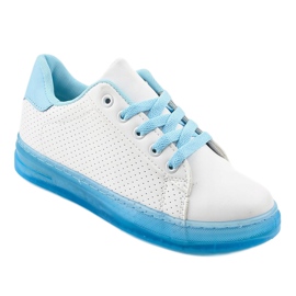Sneakers bianche Sneakers H-33 bianco blu 1