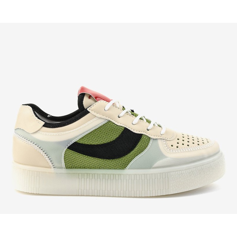 Scarpe sportive verdi sneakers LA51P multicolore verde 2