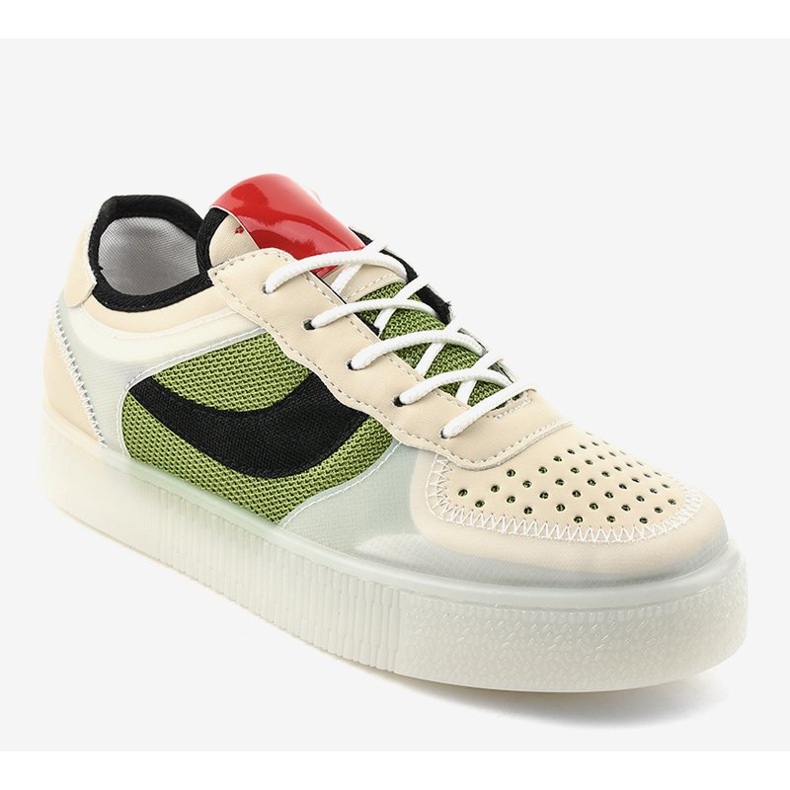 Scarpe sportive verdi sneakers LA51P multicolore verde 1