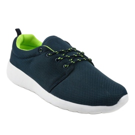 Scarpe sportive da uomo blu navy YFM-71B 1