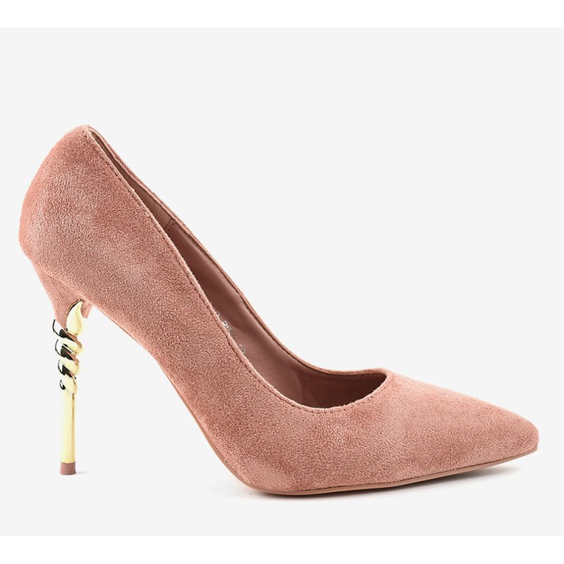 Décolleté in ecopelle rosa classico DD50P 2