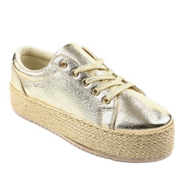 Espadrillas stringate oro 6220 d'oro 1