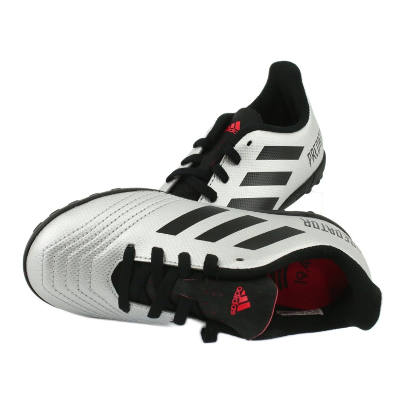 Scarpe da calcio Adidas Predator 19.4 Tf Jr G25825 d'argento 5