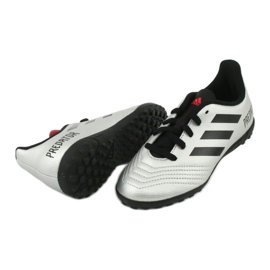 Scarpe da calcio Adidas Predator 19.4 Tf Jr G25825 d'argento 4