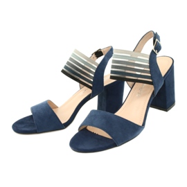 Sandali sul palo di Sergio Leone SK867 blu navy 3