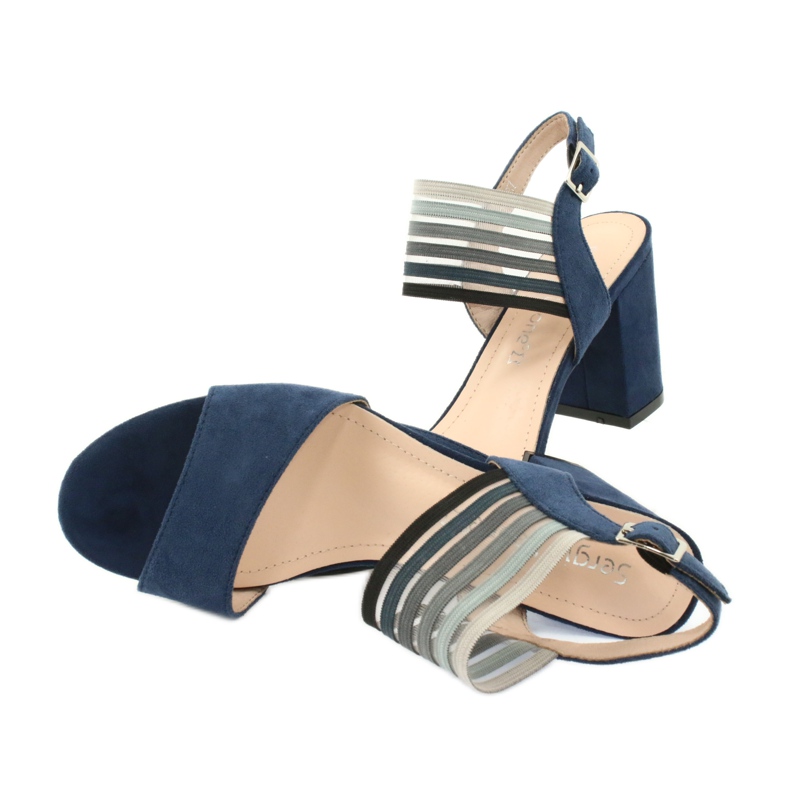 Sandali sul palo di Sergio Leone SK867 blu navy 5