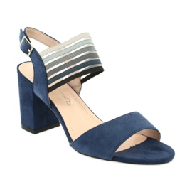 Sandali sul palo di Sergio Leone SK867 blu navy 1