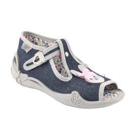 Scarpe per bambini Befado 213P119 blu navy grigio 1
