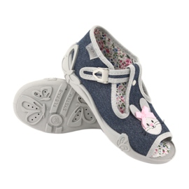 Scarpe per bambini Befado 213P119 blu navy grigio 3