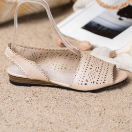 Goodin Sandali dorati lucidi d'oro 1