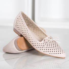 Goodin Eleganti ballerine traforate beige 1