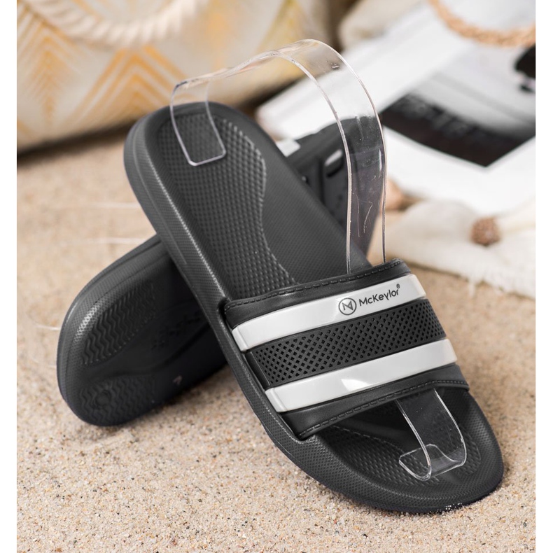 MCKEYLOR pantofole sportive nero 1
