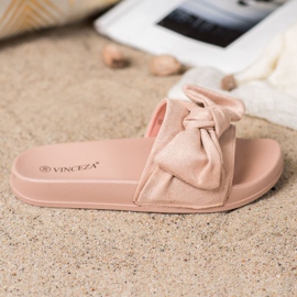 VINCEZA Ciabatte Con Fiocco rosa 2