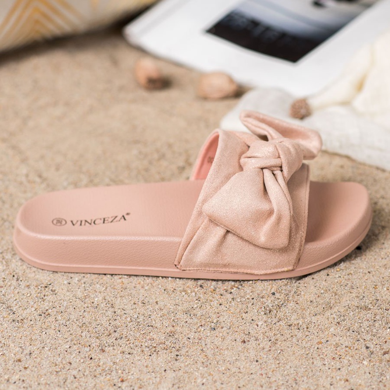 VINCEZA Ciabatte Con Fiocco rosa 2